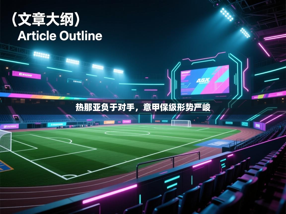 热那亚负于对手，意甲保级形势严峻